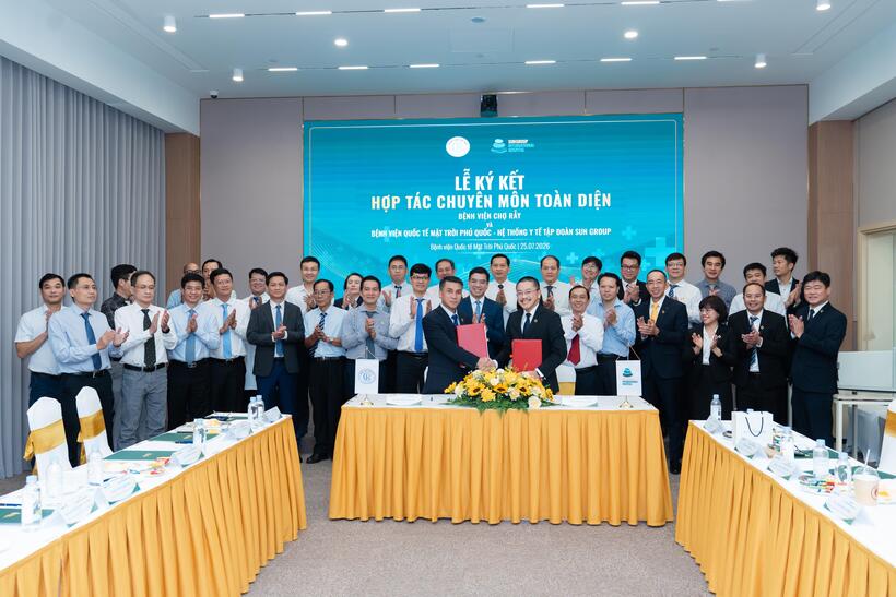 Bệnh viện Mặt Trời Phú Quốc ký kết hợp tác chuyên môn toàn diện với nhiều bệnh viện đầu ngành tại Việt Nam Ảnh Sun group