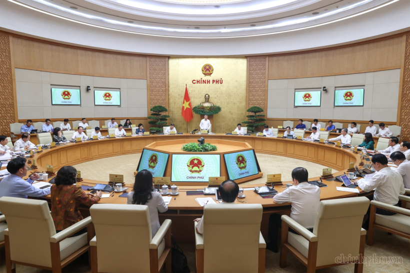 Phiên họp Chính phủ thường kỳ tháng 7. Ảnh: VGP