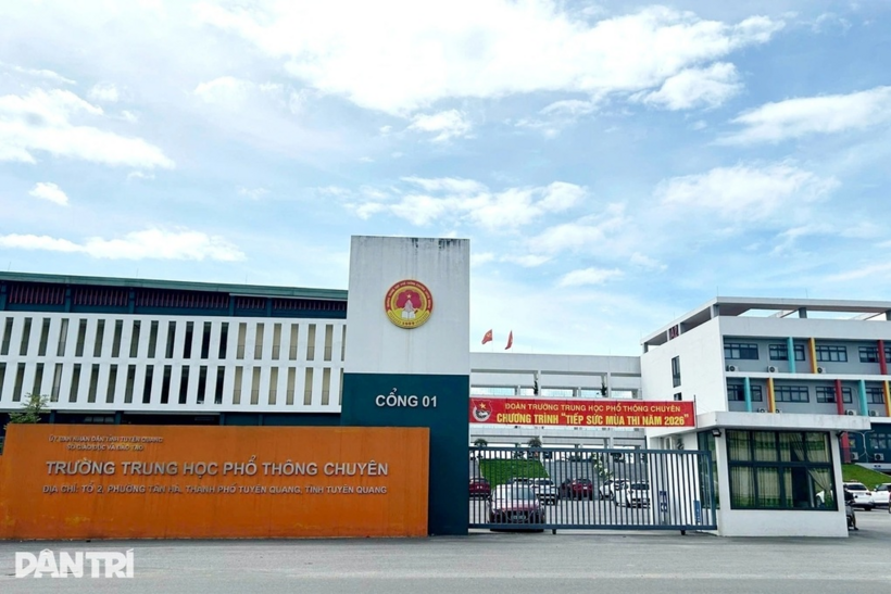 Trường THPT Chuyên Tuyên Quang (Ảnh: Minh Chiến).