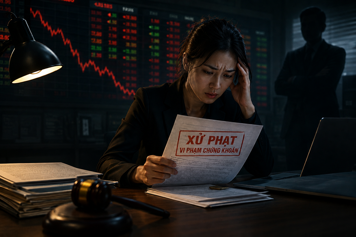 Bà Dư Thị Vân, Tổng Giám đốc kiêm Thành viên HĐQT Đại Việt Group DVG vi phạm lĩnh vực chứng khoán (ảnh minh họa AI)./ Theo báo Sức khỏe và Đời sống.