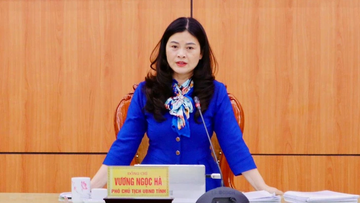Bà Vương Ngọc Hà - Phó chủ tịch UBND tỉnh Tuyên Quang - Ảnh: BÁO TUYÊN QUANG