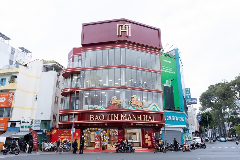 Một cửa hàng vàng Bảo Tín Mạnh Hải. Ảnh: M.T
