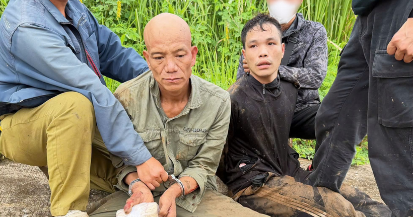 Hai đối tượng bị bắt giữ. (Ảnh: Công an Sơn La)