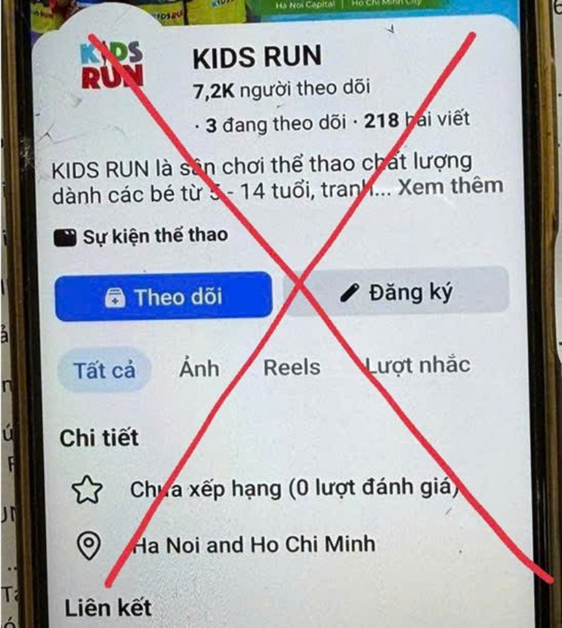 Trang facebook giả mạo, thực hiện hành vi lừa đảo chiếm đoạt tài sản. Ảnh: Bộ Công an