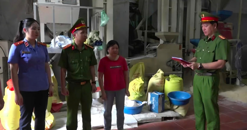 Cơ quan Cảnh sát điều tra Công an tỉnh Lào Cai đã ra quyết định bị can Phan Thị Lan. (Ảnh: Công an Lào Cai)