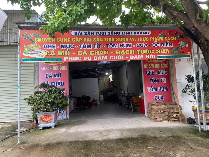 Một cửa hàng kinh doanh của Phạm Thị Hương. (Ảnh Công an Nghệ An)