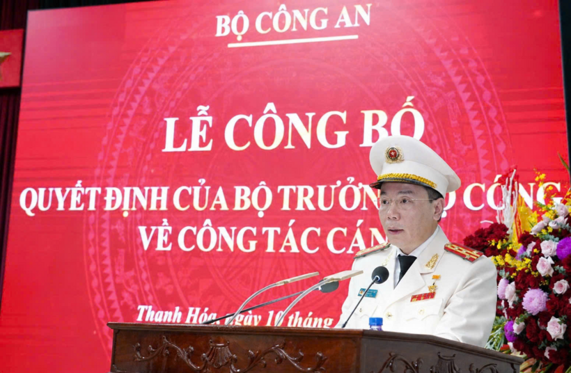 Đại tá Hoàng Quốc Việt, Phó Cục trưởng Cục Cảnh sát điều tra tội phạm về ma túy được Bộ Công an điều động, bổ nhiệm giữ chức Giám đốc Công an tỉnh Thanh Hóa (Ảnh: CATH).