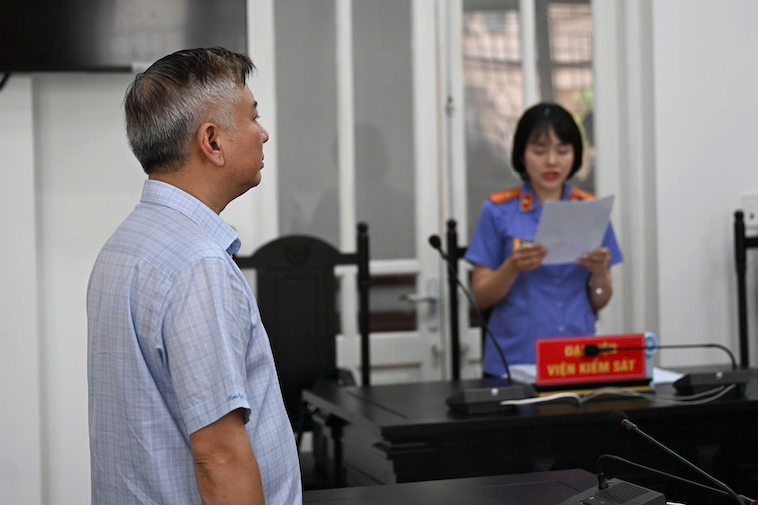 Bị cáo tại tòa. Ảnh: HN/Vietnamnet