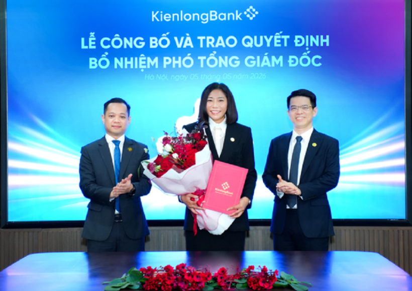 Ngày 5/5/2026, KienlongBank bổ nhiệm bà Vũ Thị Phương giữ chức Phó Tổng Giám đốc (Ảnh: KienlongBank).