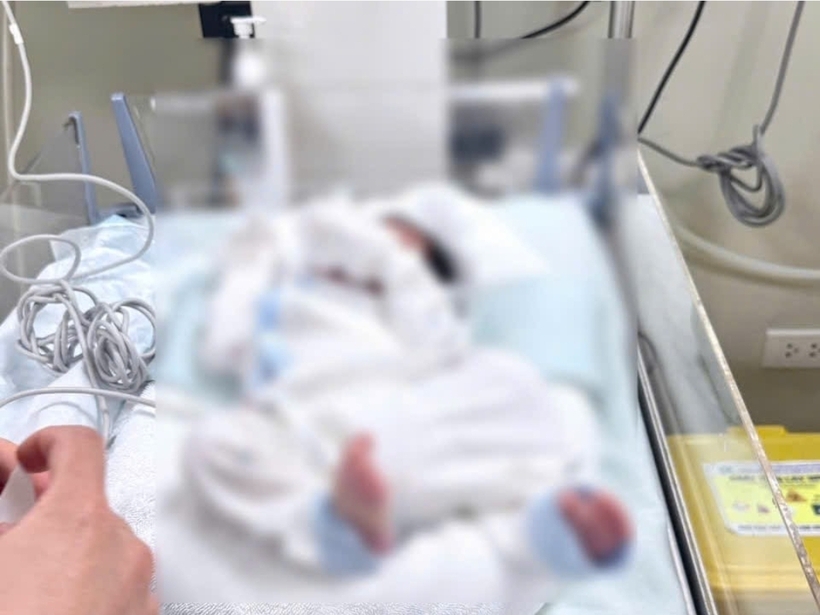 Cháu bé được cấp cứu kịp thời hiện đã qua cơn nguy hiểm. Ảnh CACC.