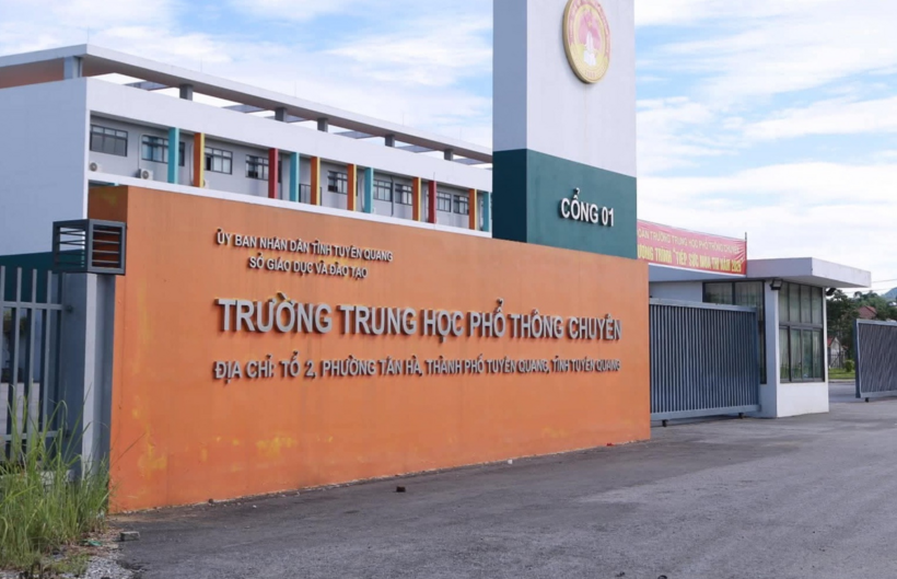 Trường THPT Chuyên Tuyên Quang, tỉnh Tuyên Quang./ Theo VietNamNet.