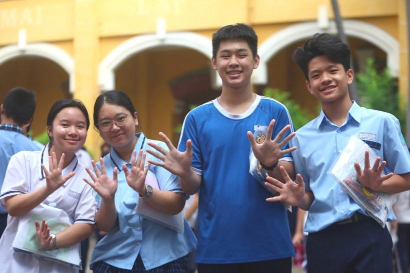 Học sinh tại TP.HCM. Ảnh: Anh Khoa/Dân trí