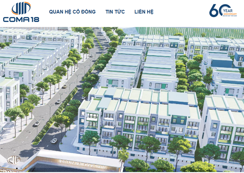 Ảnh chụp từ website Công ty cổ phần COMA 18. Ảnh: coma18.vn/ Theo Thời báo Tài chính Việt Nam.