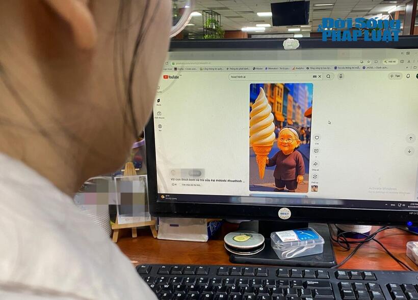 Một bộ phận người trẻ như đang “mắc kẹt” trong thế giới ảo, với những nội dung phim ngắn, thuật toán, AI gây lãng phí thời gian, cảm xúc. Ảnh minh họa