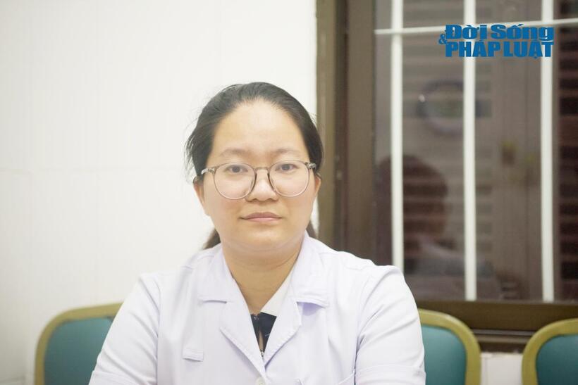 BSCKII Bùi Nguyễn Hồng Bảo Ngọc, Phó Trưởng phòng M7, Viện Sức khỏe Tâm thần, Bệnh viện Bạch Mai. Ảnh: Lê Liên