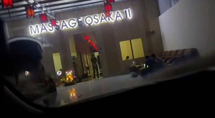 Cơ sở Massage Osaka II tại xã Cư Jút. Ảnh: Trang thông tin điện tử Công an tỉnh Lâm Đồng