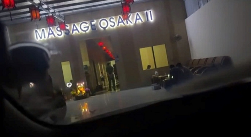 Cơ sở Massage Osaka II tại xã Cư Jút. Ảnh: Trang thông tin điện tử Công an tỉnh Lâm Đồng