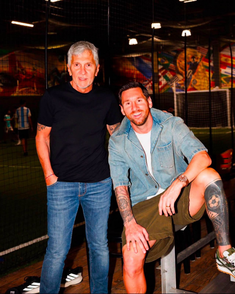 Messi đăng hình ảnh hạnh phúc bên cha lúc còn sống. Ảnh: Insta Leo Messi