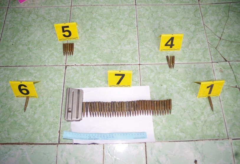 Tang vật liên quan vụ việc. Ảnh: Công an tỉnh An Giang