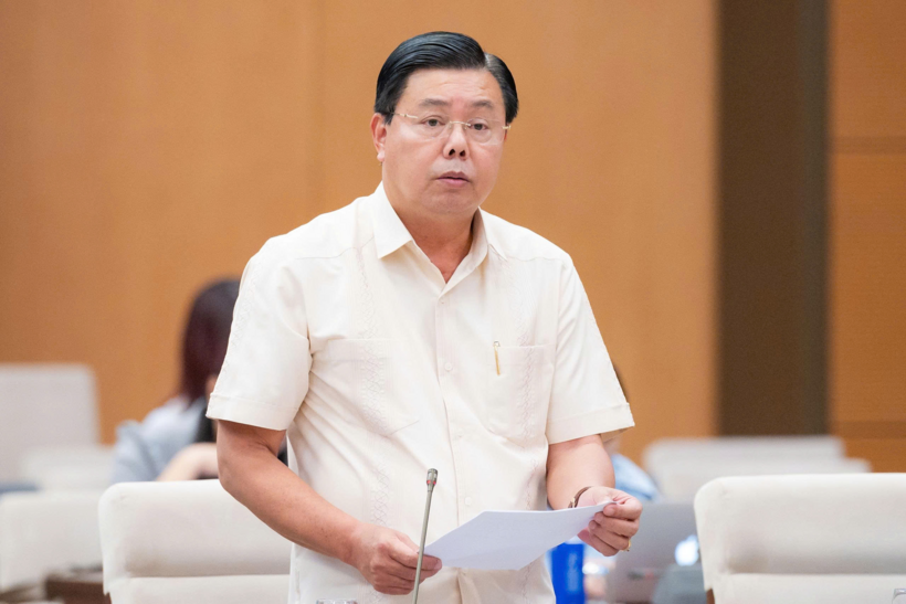 Bộ trưởng Bộ Nội vụ Nguyễn Tiến Hải (Ảnh: Media Quốc hội).