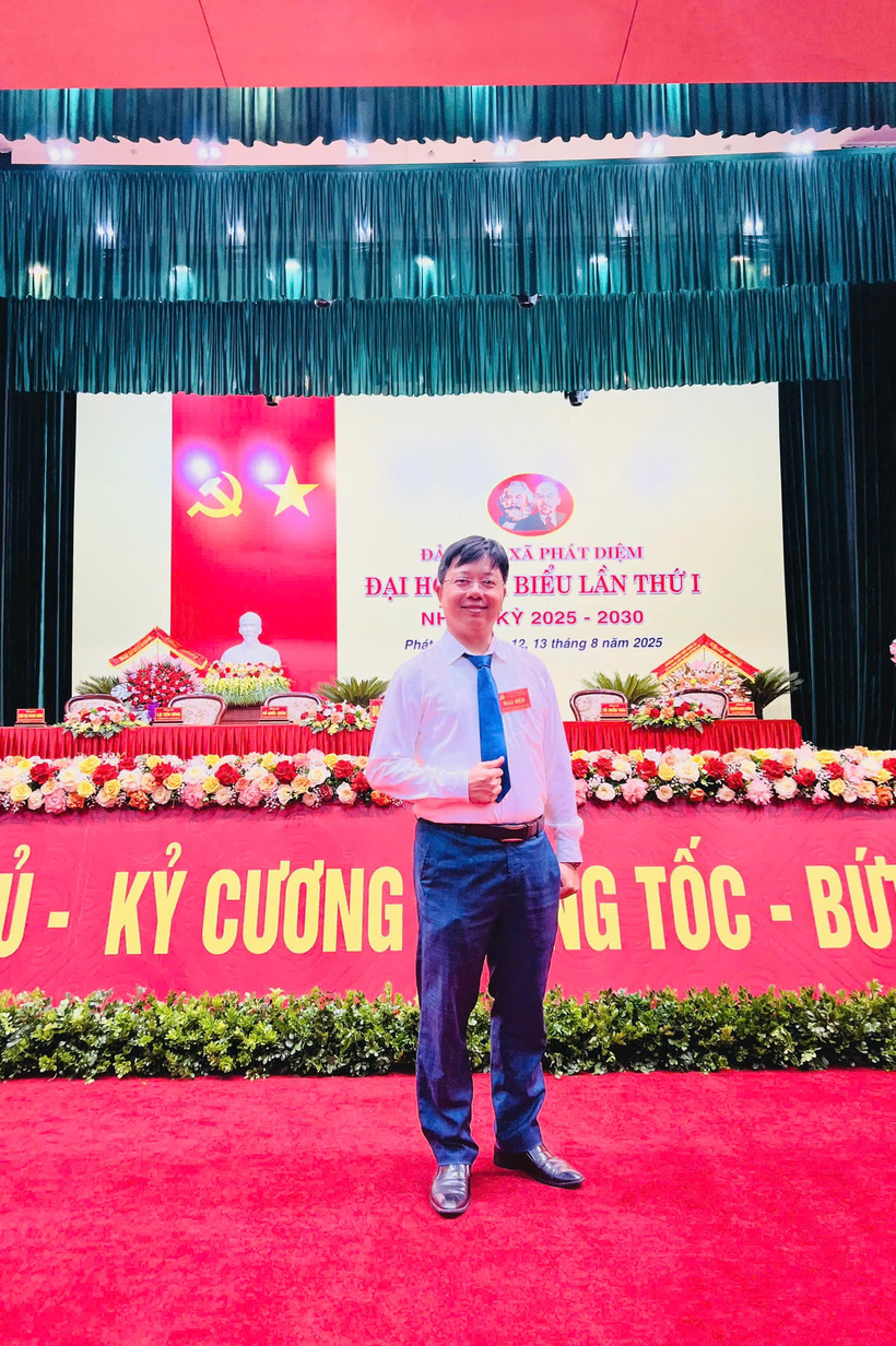 Thầy Đinh Cao Thượng, giáo viên Trường THPT Kim Sơn A (Ninh Bình). Ảnh: NVCC