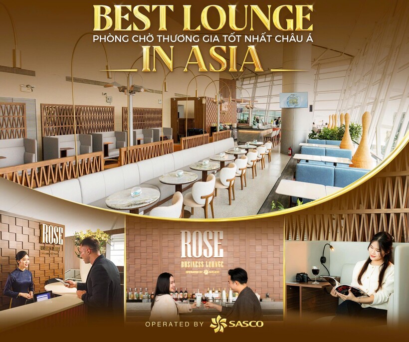 Rose Business Lounge xuất sắc chiến thắng giải Best Lounge in Asia, thuộc khuôn khổ giải thưởng Pax International Readership 2026. Nguồn ảnh Sasco cung cấp