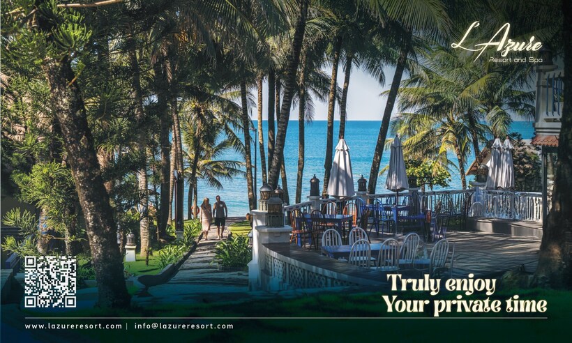 Trong phân khúc nghỉ dưỡng hạng sang, L'Azure Resort & Spa Phú Quốc được bình chọn trong bảng xếp hạng yêu thích và chiến thắng các giải thưởng quốc tế uy tín. Nguồn ảnh Sasco cung cấp