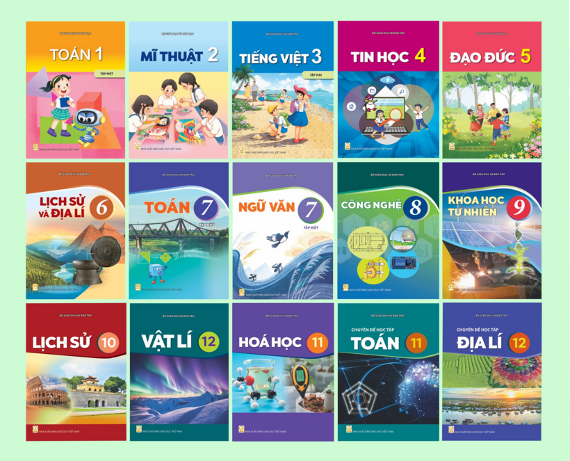 Giá sách giáo khoa năm học 2026-2027 từ lớp 1 đến lớp 12 đã được điều chỉnh, giảm bình quân 13,3% so với giá sách giáo khoa của năm học trước. Ảnh: Báo Chính phủ