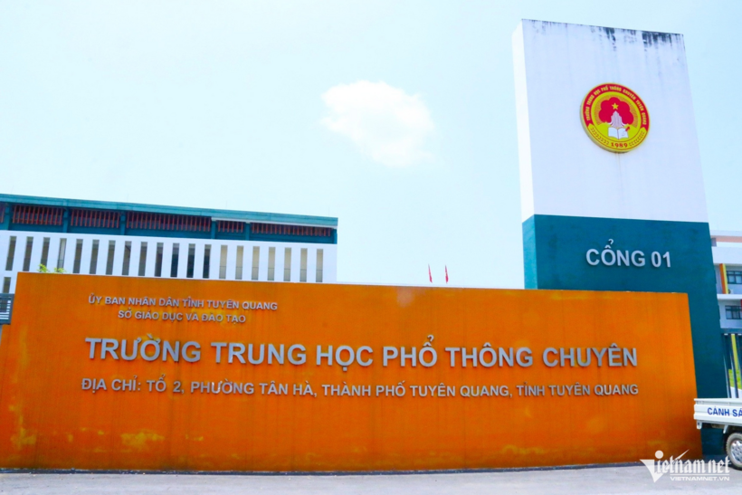 Trường THPT Chuyên Tuyên Quang, tỉnh Tuyên Quang. Ảnh: Thanh Hùng/VietNamnet