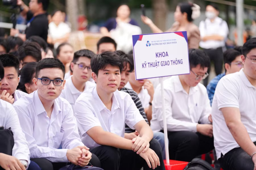 Sinh viên Trường Đại học Bách khoa, Đại học Quốc gia TP.HCM. Ảnh: Giáo dục & Thời đại
