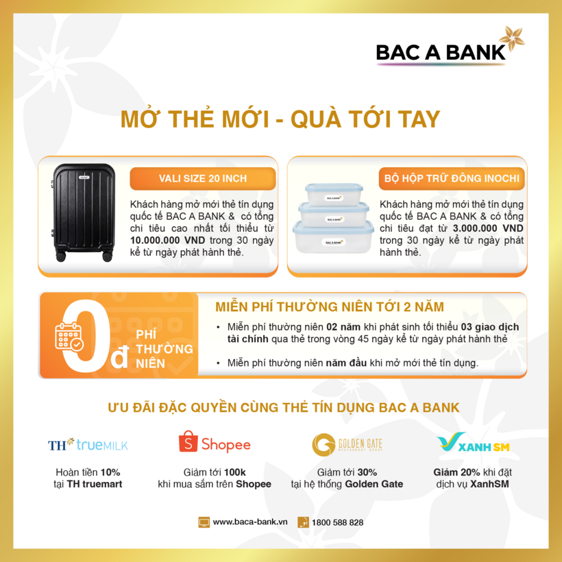 Nguồn ảnh BAC A BANK cung cấp
