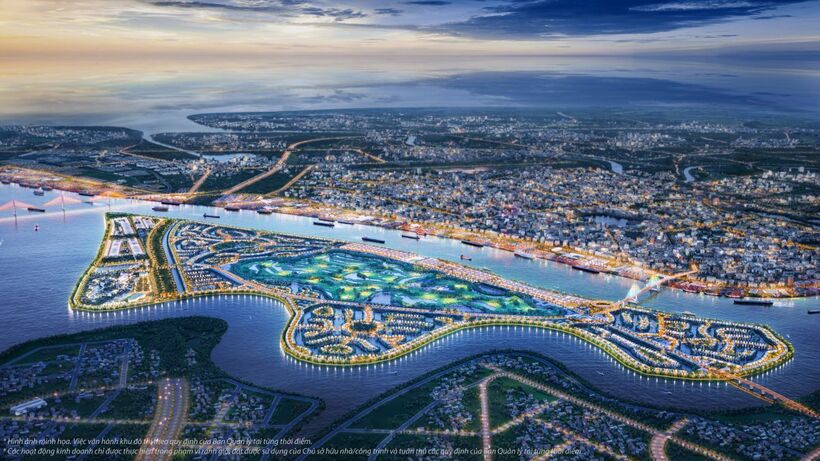 Được bao bọc bởi 3 dòng sông với hơn 16 km chiều dài tiếp giáp mặt nước tự nhiên, đảo Vinhomes Royal Island mở ra không gian sinh thái biệt lập và khoáng đạt. Nguồn ảnh Vingroup