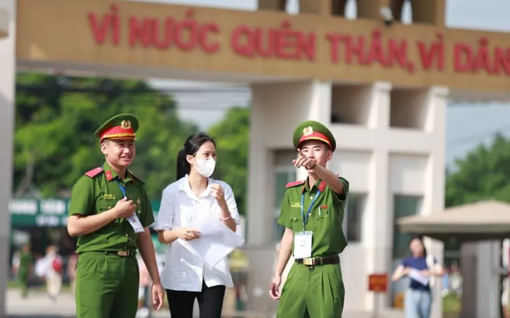 Bộ Công an đề xuất cộng tối đa 3 điểm cho thí sinh thi vào trường Công an. Ảnh: VTV Online