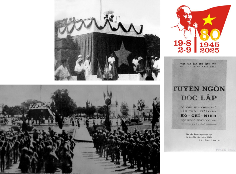 Sáng 2/9/1945, tại Quảng trường Ba Đình lịch sử, Chủ tịch Hồ Chí Minh đọc Tuyên ngôn Độc lập, khai sinh nước Việt Nam Dân chủ Cộng hòa.