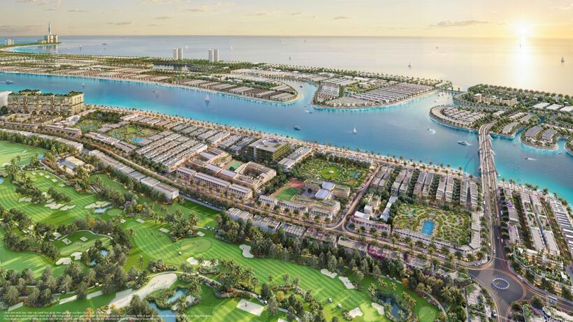 Vịnh Tiên tại Vinhomes Green Paradise mang dáng dấp của một “Quận Nhất” mới trong chương phát triển tiến ra đại dương của TP.HCM. Ảnh nguồn Vingroup