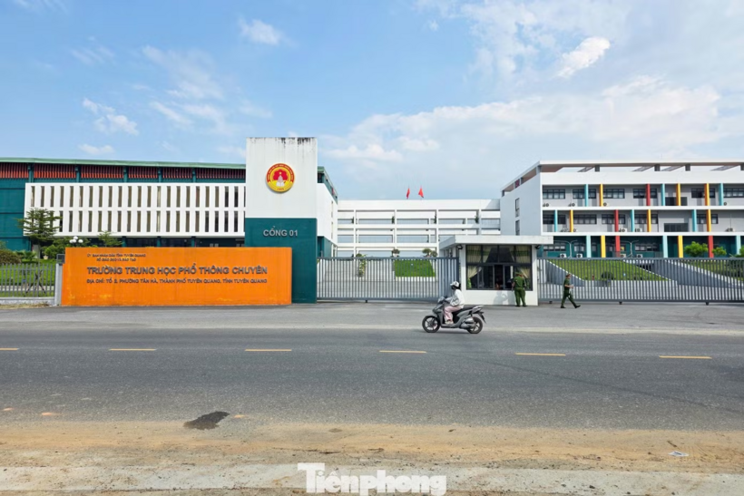 Điểm thi Trường THPT Chuyên Tuyên Quang, nơi tổ chức thi tốt nghiệp THPT lần 2. Ảnh: Đức Anh/Tiền phong
