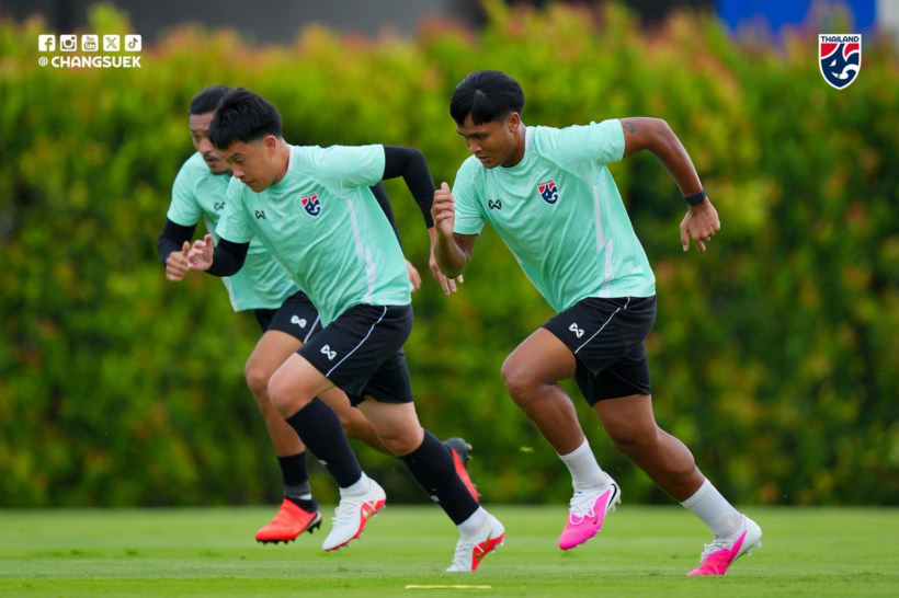Đội tuyển Thái Lan tập luyện trước thềm chung kết ASEAN Cup 2026. Ảnh: FAT