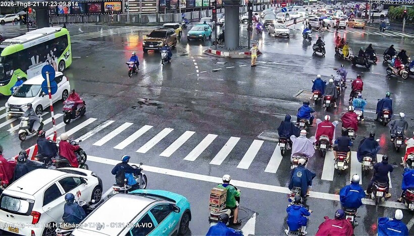 Hình ảnh từ hệ thống camera AI trên các tuyến giao thông.