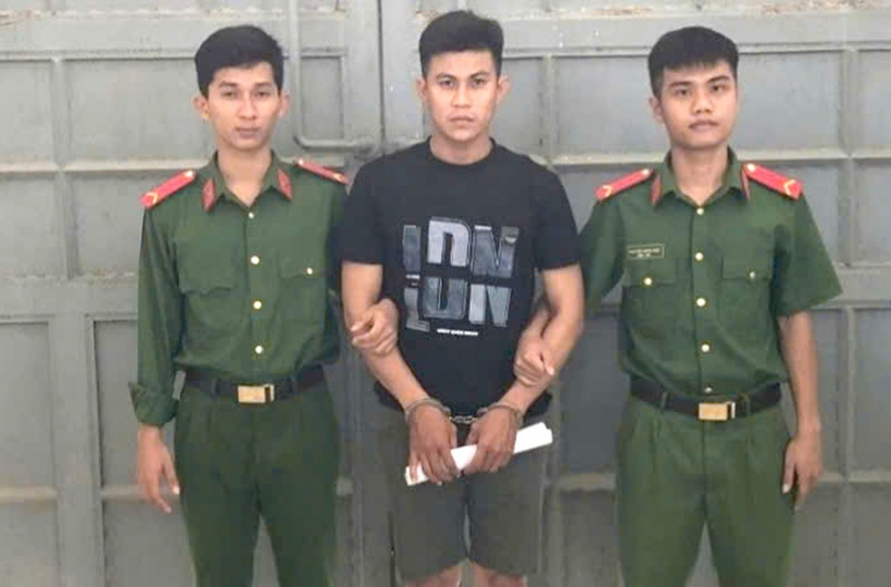 Phan Văn Phước tại cơ quan công an (Ảnh: Công an Lâm Đồng).