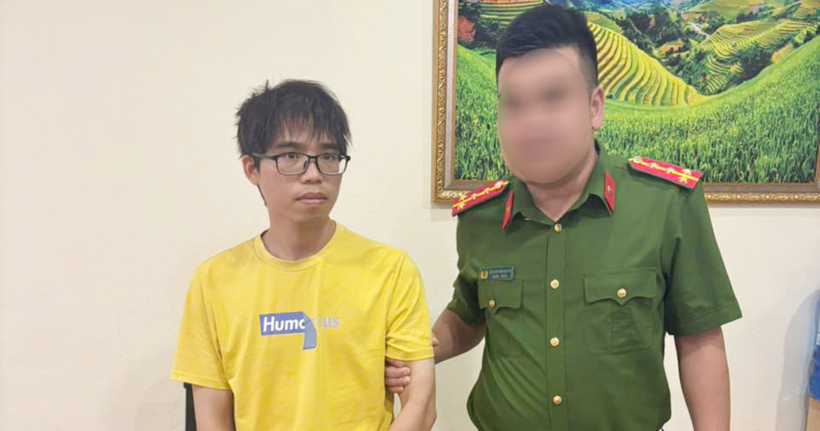 Đối tượng Vi Hoạn Sinh bị lực lượng Công an tỉnh Sơn La phát hiện, bắt giữ. (Ảnh: Công an tỉnh Sơn La)