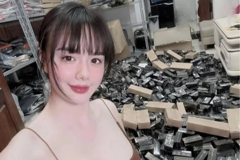 Hình ảnh "Cô giáo Hương" quảng cáo sản phẩm Loramen với chức năng tăng cường sinh lý cho nam giới. Ảnh: Chụp màn hình