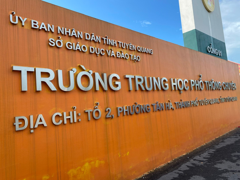 Trường THPT Chuyên Tuyên Quang. Ảnh: Huy Bảo/Đại biểu Nhân dân