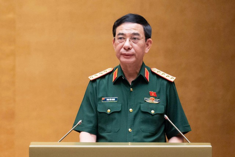 Đại tướng Phan Văn Giang, Phó Thủ tướng Chính phủ, Bộ trưởng Bộ Quốc phòng (Ảnh: Media Quốc hội).
