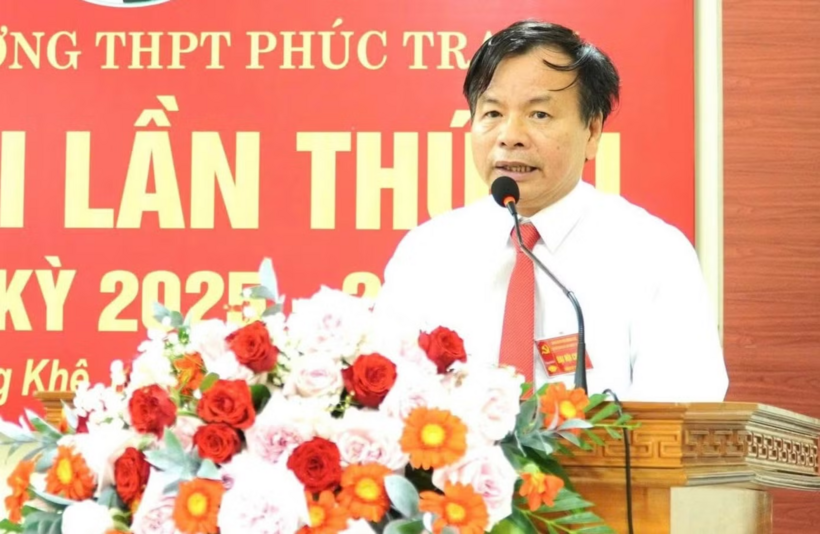 Ông Phan Thanh Toàn, Hiệu trưởng Trường THPT Phúc Trạch. Ảnh: Tiền phong