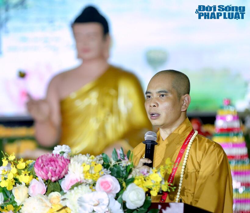 Đại đức Thích Trí Thịnh, Phó Trưởng Ban Trị sự Giáo hội Phật giáo Việt Nam tỉnh Phú Thọ.