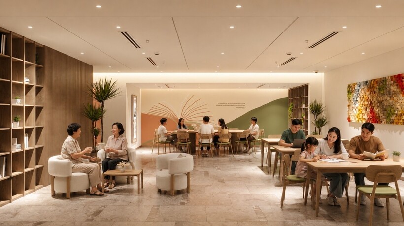 NOXH Marina Living Halong phát triển hệ tiện ích toàn diện, mở ra nhiều không gian gắn kết cộng đồng cư dân đa thế hệ. Ảnh DNCC