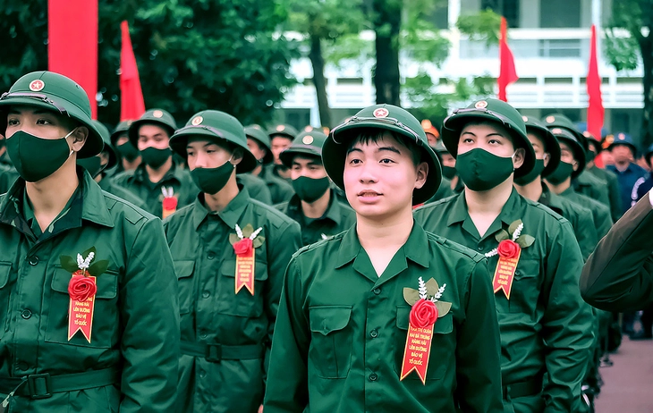 Ảnh minh họa công dân nhập ngũ - Ảnh: NAM TRẦN/Tuổi Trẻ