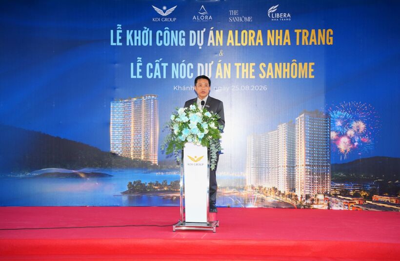 Tổng giám đốc Công ty cổ phần Vega City Lê Minh Tâm phát biểu Nguồn ảnh DNCC