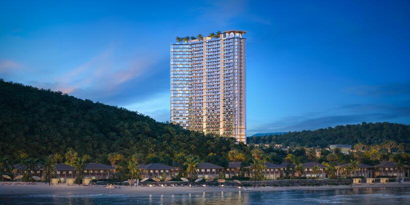 Kiến trúc Waverly mở ra tầm nhìn panorama ôm trọn ba lớp cảnh quan núi - biển - vịnh, với hơn 90% căn hộ hướng biển hoặc có tầm view mở Nguồn ảnh DNCC