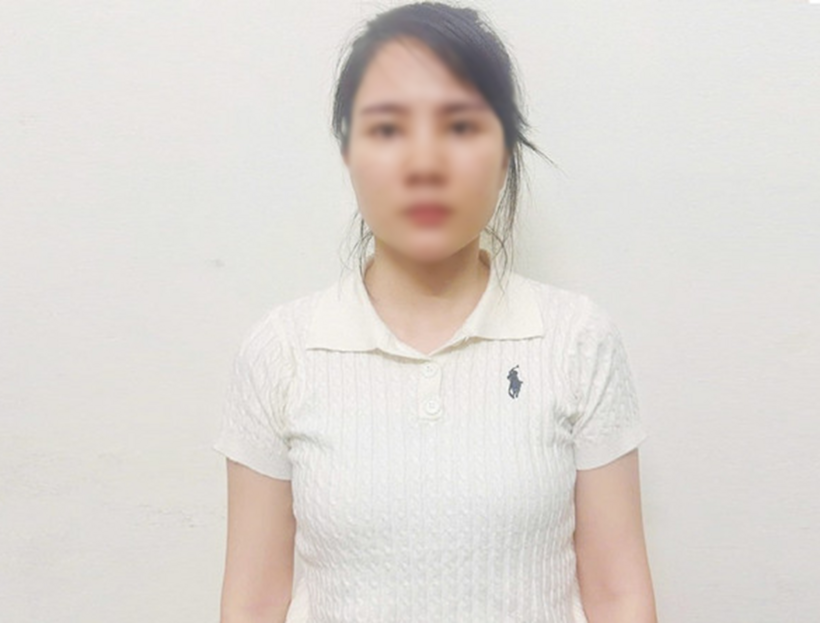 Đối tượng Hoàng Thuỳ Linh. Ảnh: Báo Hà Tĩnh